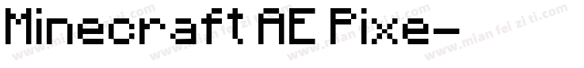 Minecraft AE Pixe字体转换